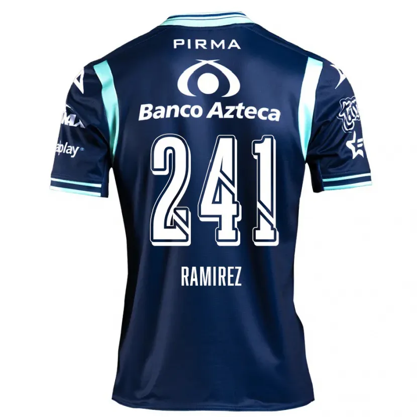 Danxen Mænd Eduardo Ramírez #241 Marine Blå Udebane Spillertrøjer 2024/25 Trøje T-Shirt