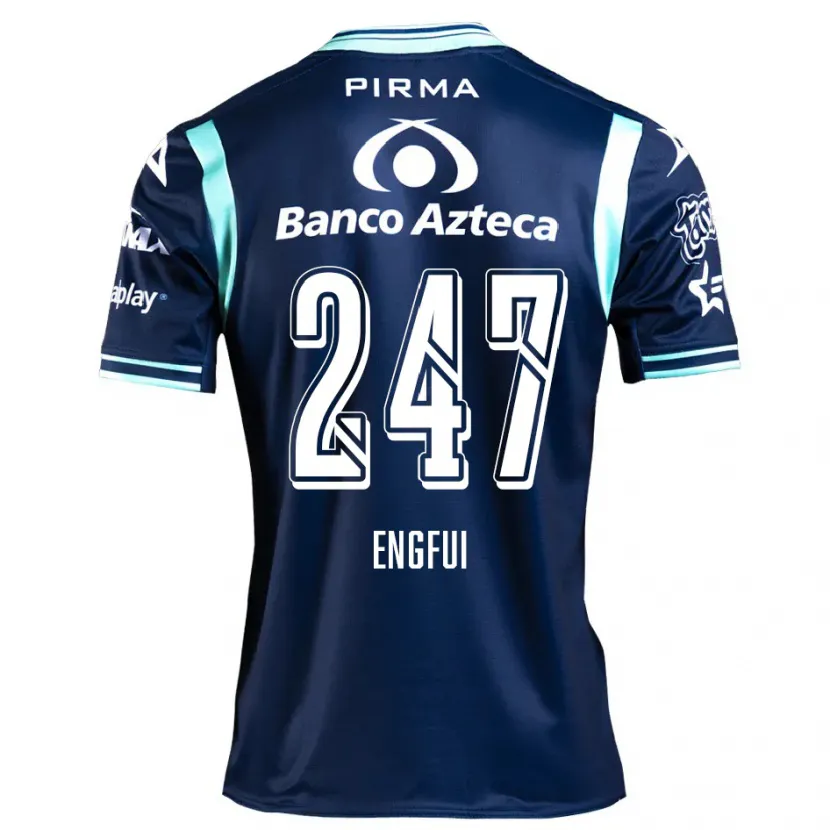 Danxen Mænd Emilio Engfui #247 Marine Blå Udebane Spillertrøjer 2024/25 Trøje T-Shirt