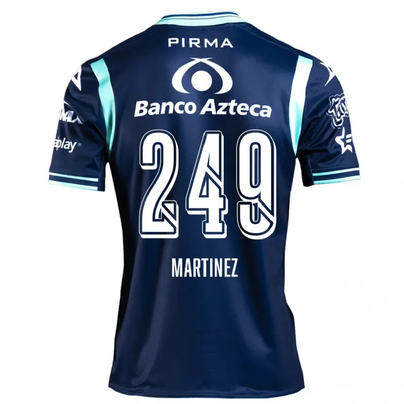 Danxen Mænd Juan Martínez #249 Marine Blå Udebane Spillertrøjer 2024/25 Trøje T-Shirt