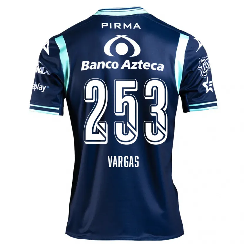 Danxen Mænd Edwin Vargas #253 Marine Blå Udebane Spillertrøjer 2024/25 Trøje T-Shirt