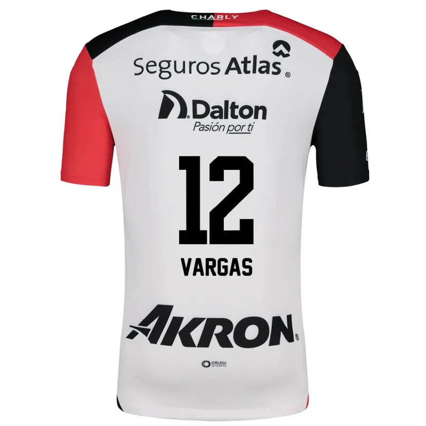 Danxen Mænd Camilo Vargas #12 Hvid Rød Sort Udebane Spillertrøjer 2024/25 Trøje T-Shirt