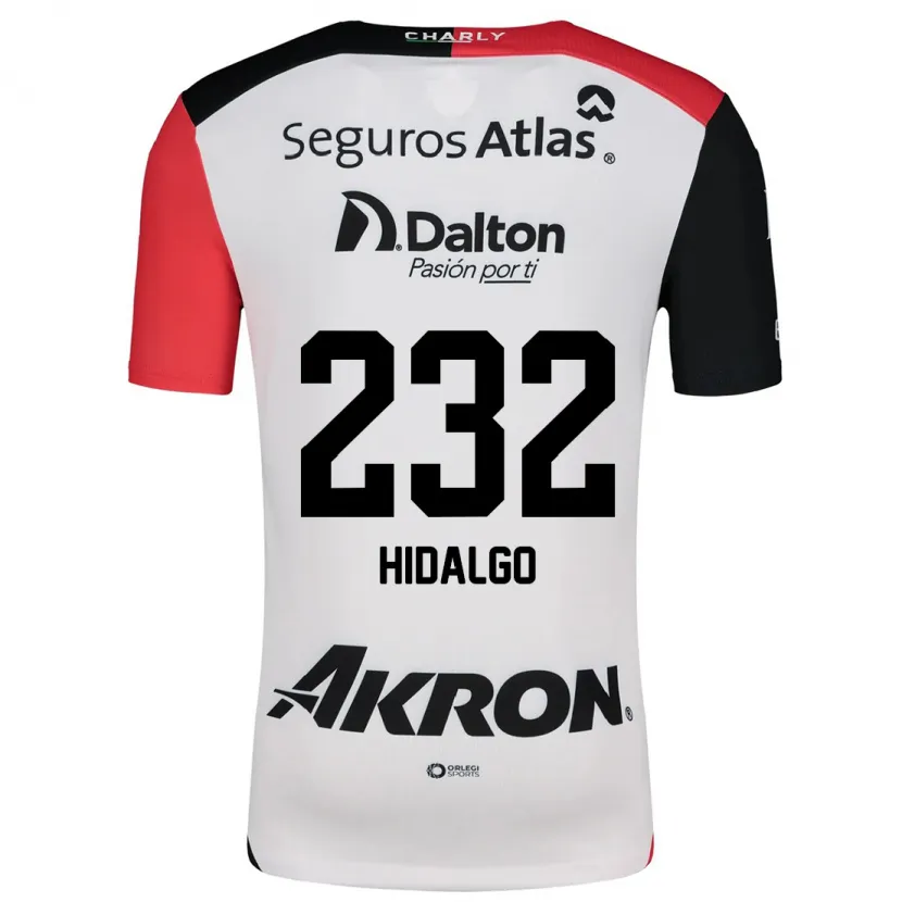 Danxen Mænd Óscar Hidalgo #232 Hvid Rød Sort Udebane Spillertrøjer 2024/25 Trøje T-Shirt