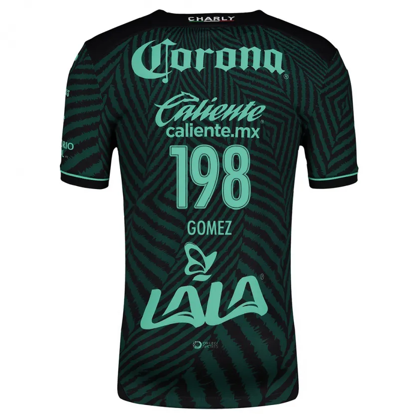 Danxen Mænd Isaác Gómez #198 Sort Grøn Udebane Spillertrøjer 2024/25 Trøje T-Shirt