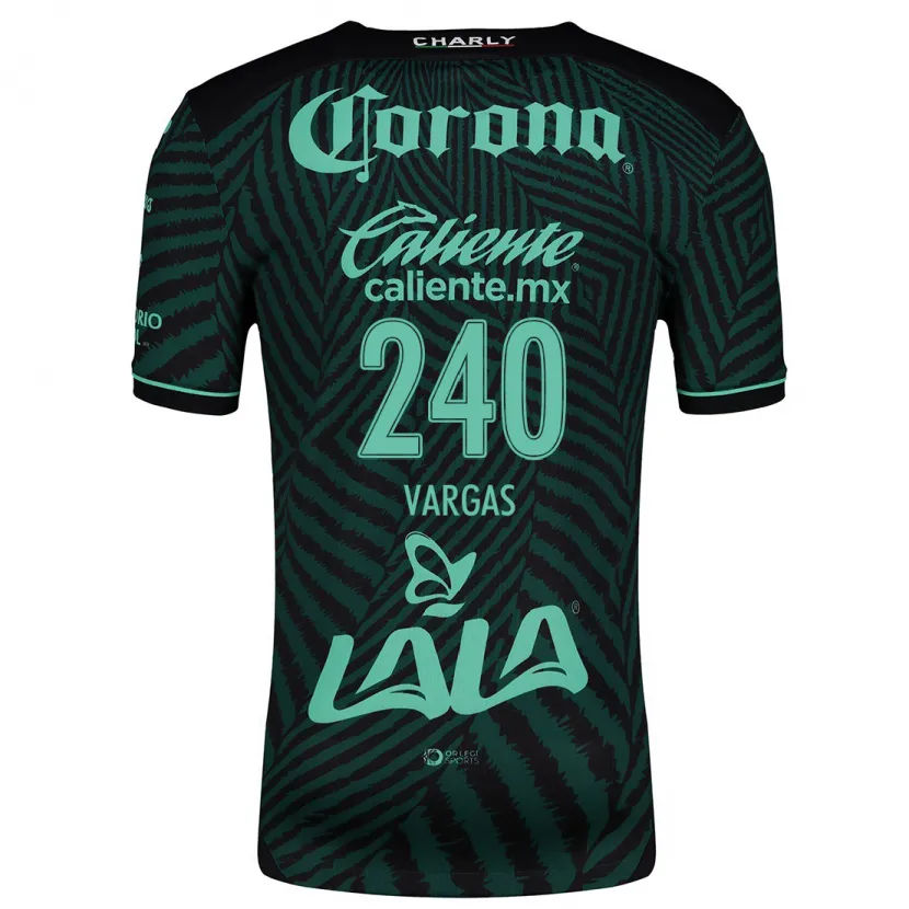 Danxen Mænd Diego Vargas #240 Sort Grøn Udebane Spillertrøjer 2024/25 Trøje T-Shirt