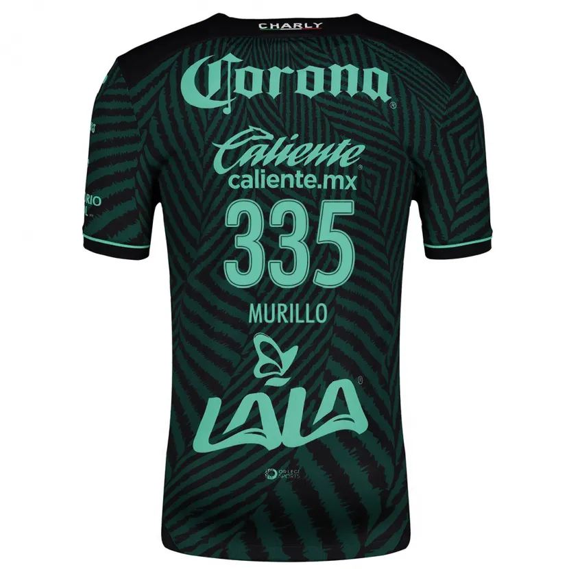 Danxen Mænd Doryan Murillo #335 Sort Grøn Udebane Spillertrøjer 2024/25 Trøje T-Shirt