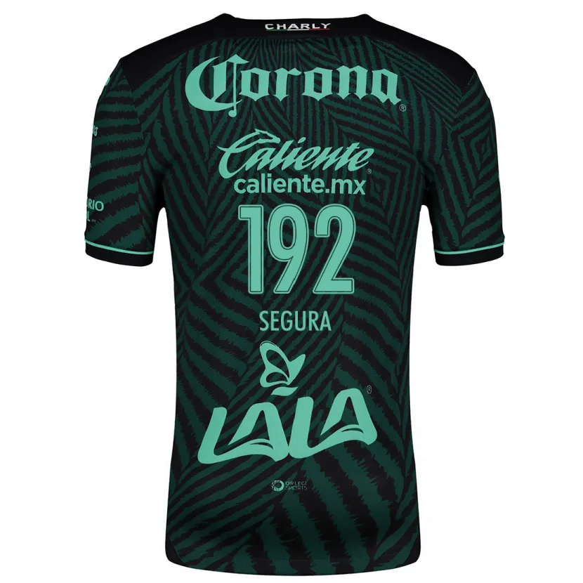 Danxen Mænd Gustavo Segura #192 Sort Grøn Udebane Spillertrøjer 2024/25 Trøje T-Shirt