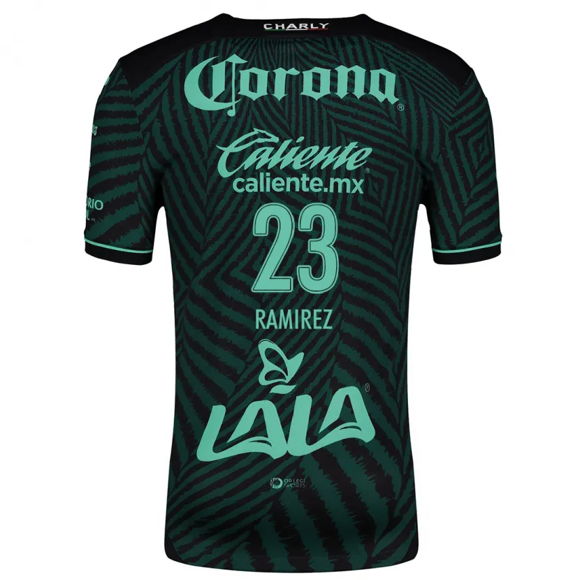 Danxen Mænd Alexxandra Ramírez #23 Sort Grøn Udebane Spillertrøjer 2024/25 Trøje T-Shirt