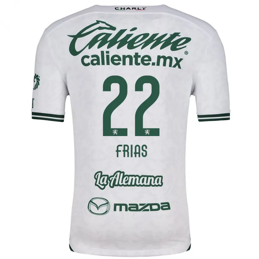 Danxen Mænd Adonis Frías #22 Hvid Grøn Udebane Spillertrøjer 2024/25 Trøje T-Shirt