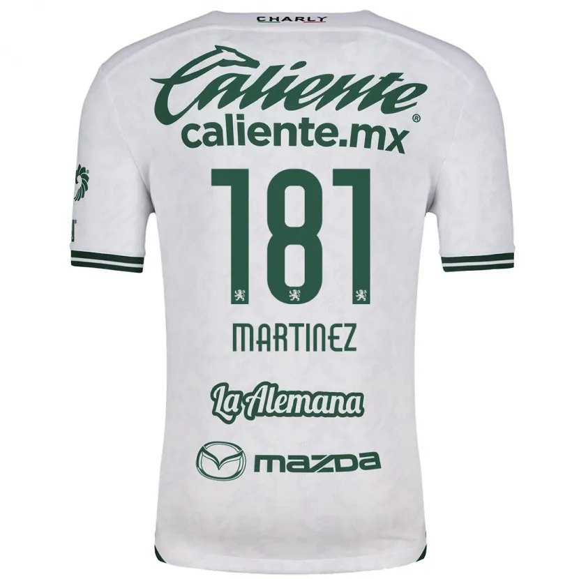 Danxen Mænd Irving Martínez #181 Hvid Grøn Udebane Spillertrøjer 2024/25 Trøje T-Shirt