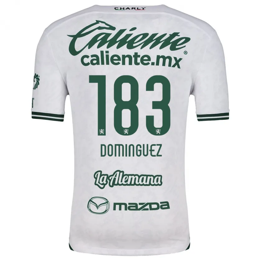 Danxen Mænd Jesús Domínguez #183 Hvid Grøn Udebane Spillertrøjer 2024/25 Trøje T-Shirt