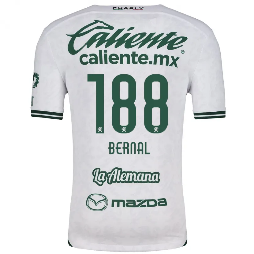 Danxen Mænd Juan Bernal #188 Hvid Grøn Udebane Spillertrøjer 2024/25 Trøje T-Shirt