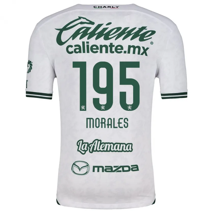 Danxen Mænd Daniel Morales #195 Hvid Grøn Udebane Spillertrøjer 2024/25 Trøje T-Shirt