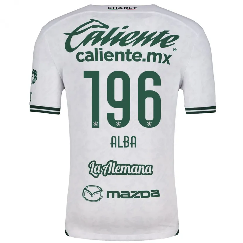 Danxen Mænd Óscar Alba #196 Hvid Grøn Udebane Spillertrøjer 2024/25 Trøje T-Shirt