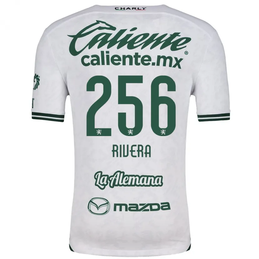 Danxen Mænd Fernando Rivera #256 Hvid Grøn Udebane Spillertrøjer 2024/25 Trøje T-Shirt