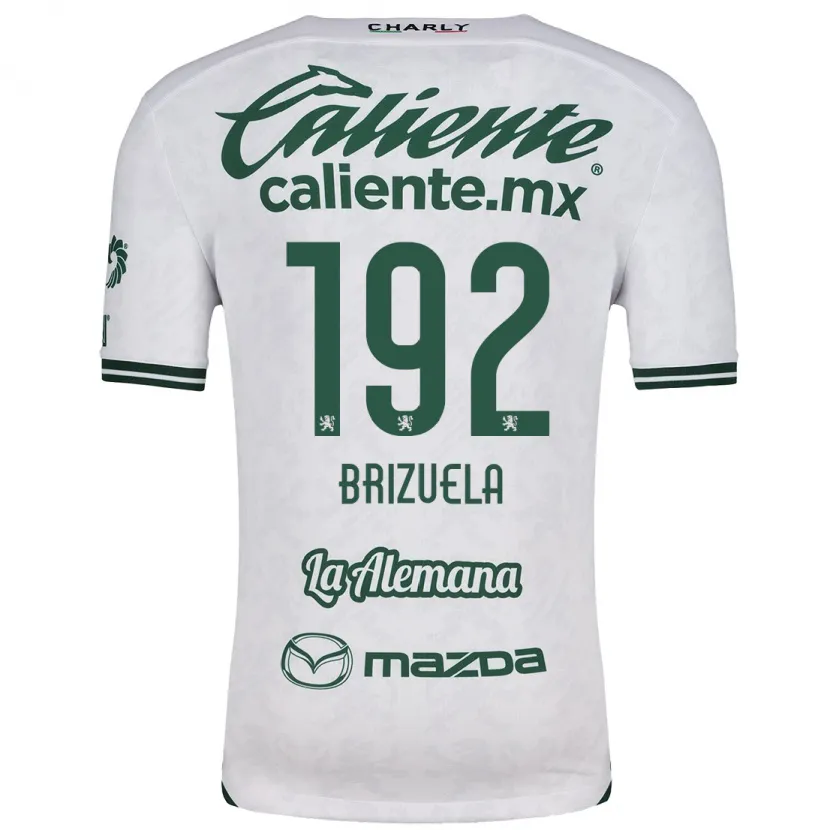 Danxen Mænd Juan Brizuela #192 Hvid Grøn Udebane Spillertrøjer 2024/25 Trøje T-Shirt