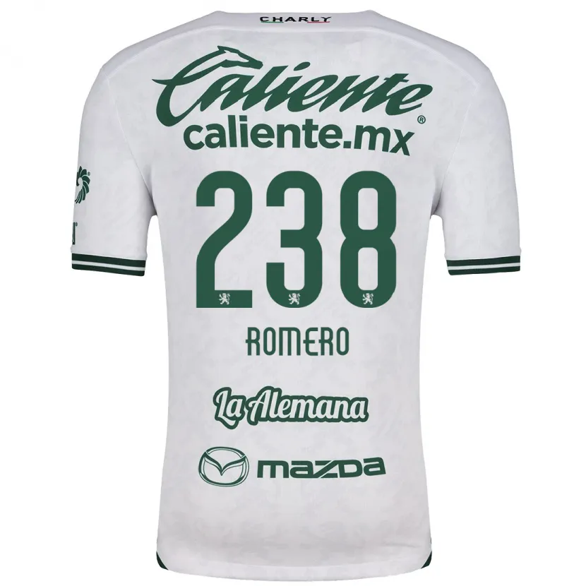 Danxen Mænd Paulo Romero #238 Hvid Grøn Udebane Spillertrøjer 2024/25 Trøje T-Shirt