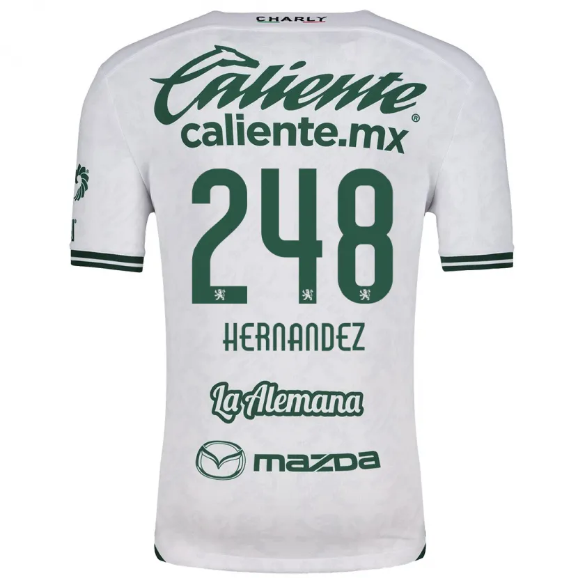 Danxen Mænd Fernando Hernández #248 Hvid Grøn Udebane Spillertrøjer 2024/25 Trøje T-Shirt