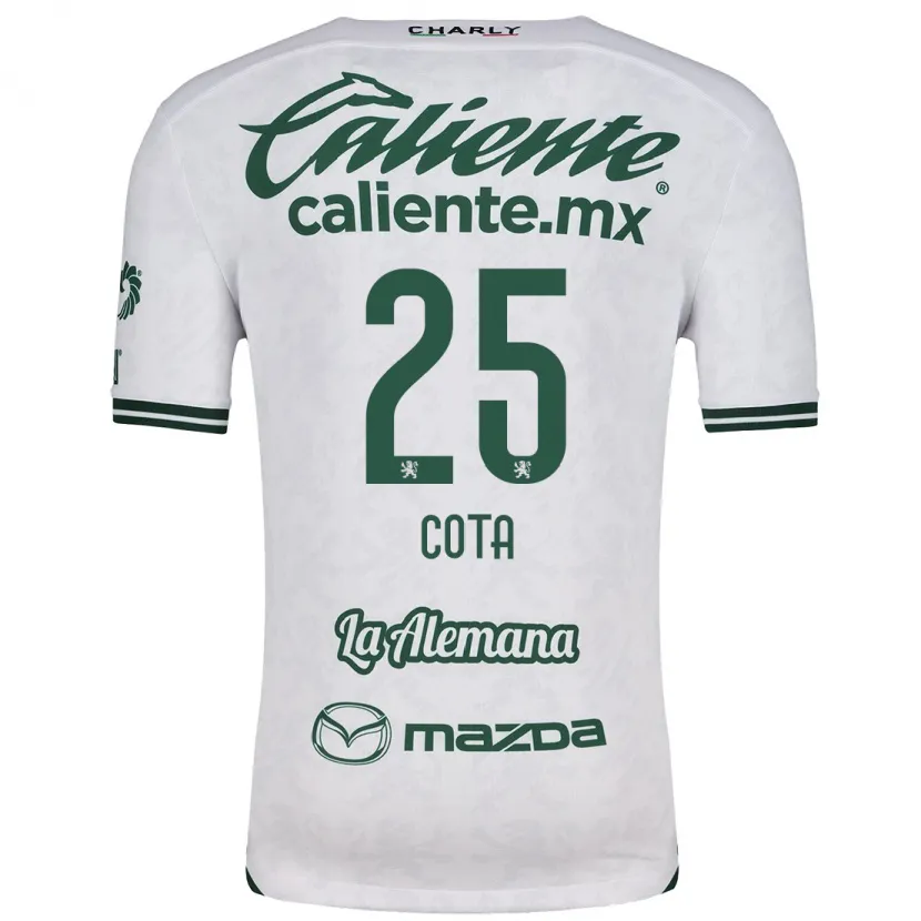 Danxen Mænd Renatta Cota #25 Hvid Grøn Udebane Spillertrøjer 2024/25 Trøje T-Shirt