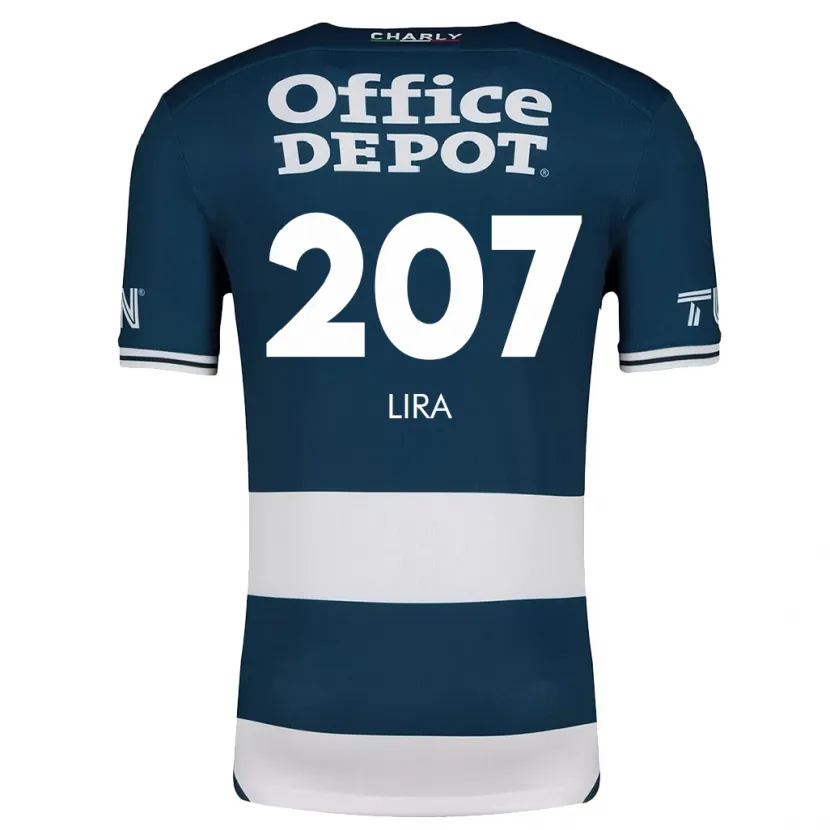 Danxen Kvinder Almir Lira #207 Blå Hvid Hjemmebane Spillertrøjer 2024/25 Trøje T-Shirt