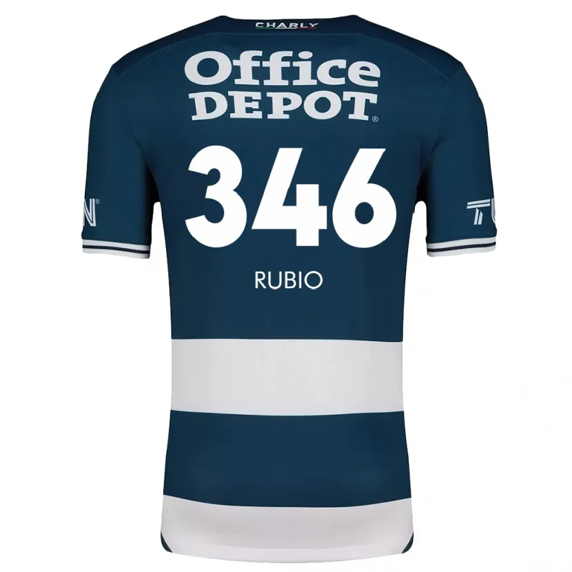 Danxen Kvinder Mateo Rubio #346 Blå Hvid Hjemmebane Spillertrøjer 2024/25 Trøje T-Shirt