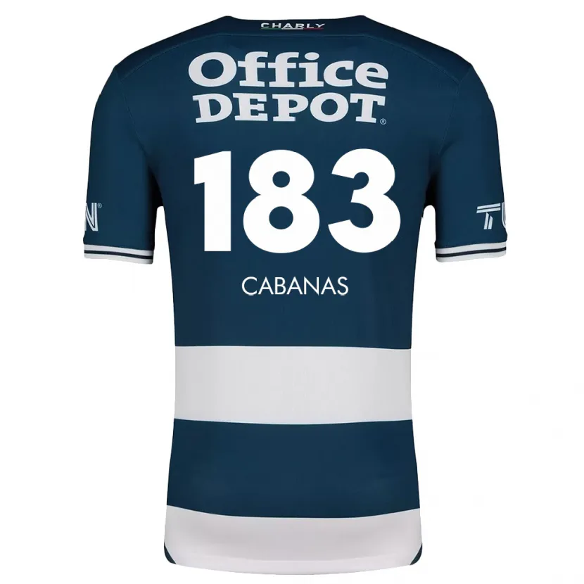 Danxen Kvinder Mauricio Cabañas #183 Blå Hvid Hjemmebane Spillertrøjer 2024/25 Trøje T-Shirt