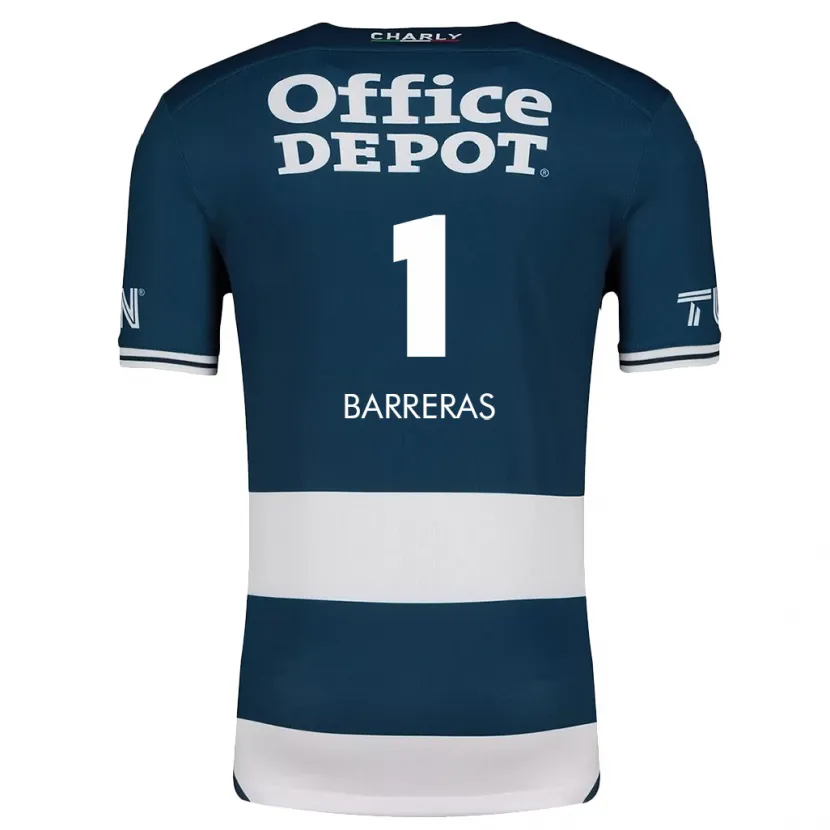 Danxen Kvinder Esthefanny Barreras #1 Blå Hvid Hjemmebane Spillertrøjer 2024/25 Trøje T-Shirt