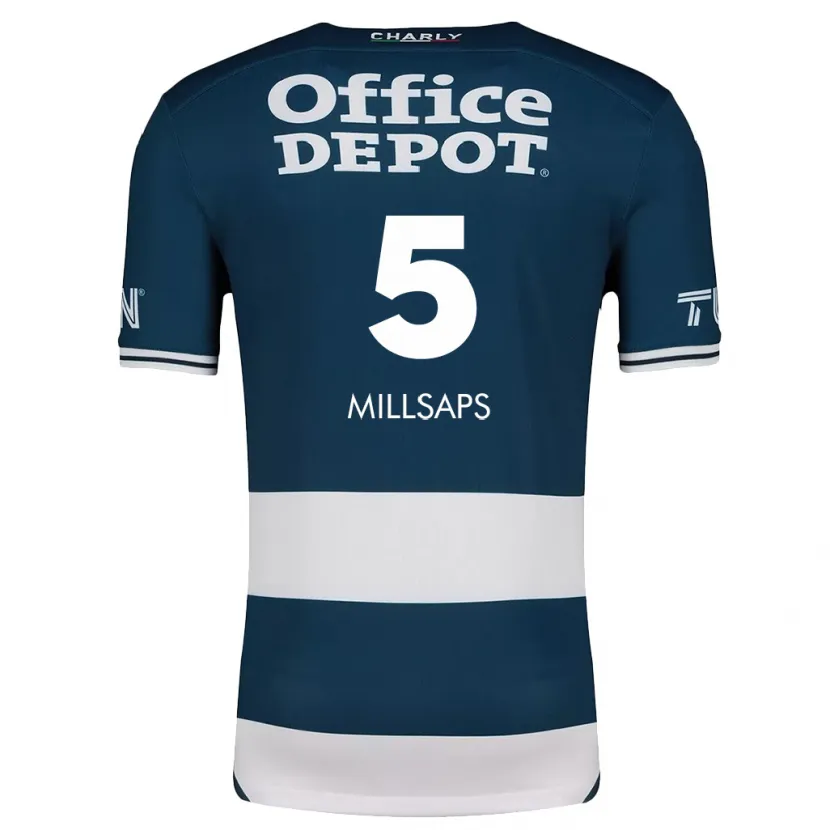 Danxen Kvinder Vanessa Millsaps #5 Blå Hvid Hjemmebane Spillertrøjer 2024/25 Trøje T-Shirt