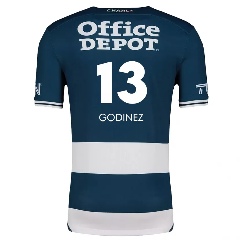 Danxen Kvinder Alexandra Godínez #13 Blå Hvid Hjemmebane Spillertrøjer 2024/25 Trøje T-Shirt