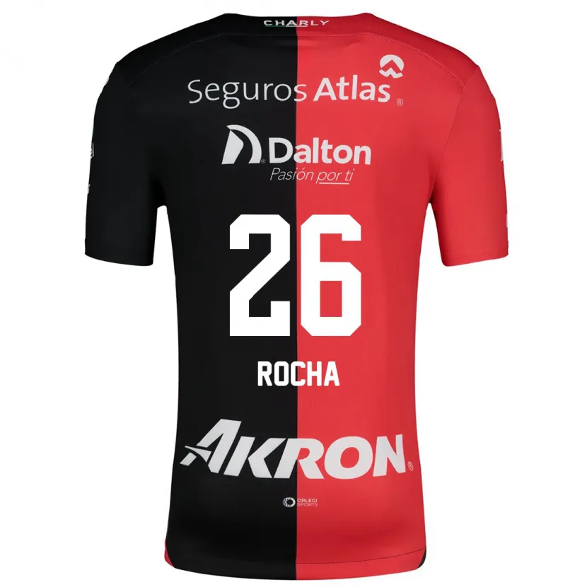 Danxen Kvinder Aldo Rocha #26 Rød Sort Hjemmebane Spillertrøjer 2024/25 Trøje T-Shirt