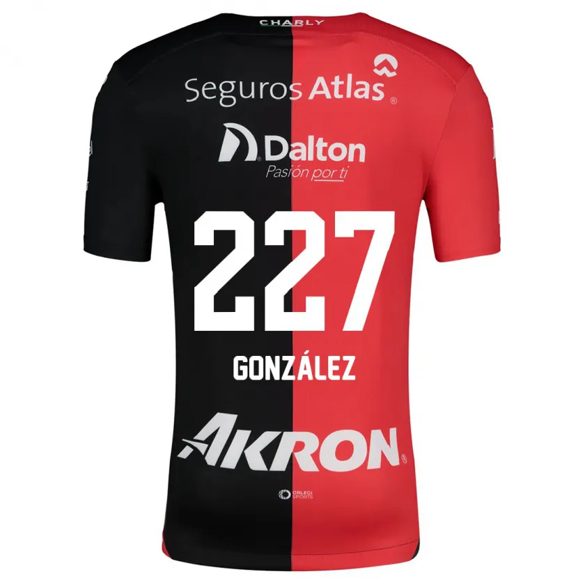 Danxen Kvinder Rodolfo González #227 Rød Sort Hjemmebane Spillertrøjer 2024/25 Trøje T-Shirt