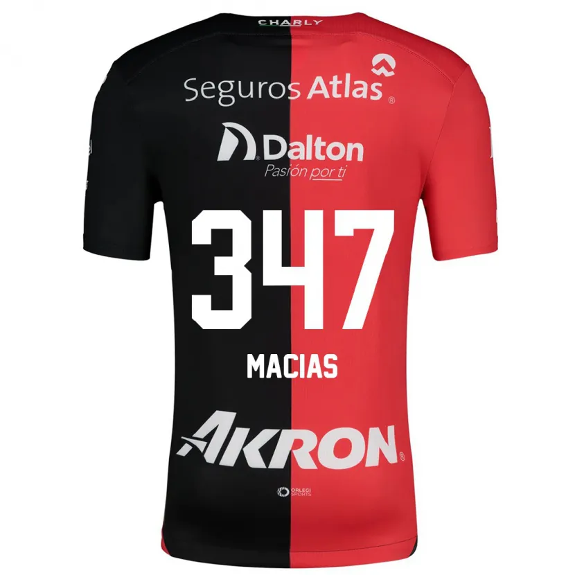 Danxen Kvinder Ángel Macías #347 Rød Sort Hjemmebane Spillertrøjer 2024/25 Trøje T-Shirt