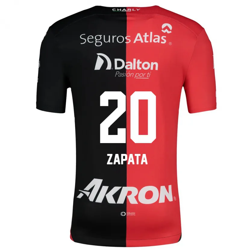 Danxen Kvinder Juan Zapata #20 Rød Sort Hjemmebane Spillertrøjer 2024/25 Trøje T-Shirt