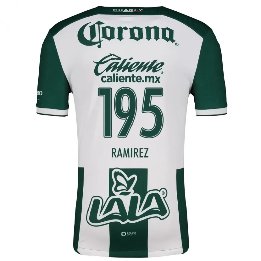 Danxen Kvinder Jesús Ramírez #195 Grøn Hvid Hjemmebane Spillertrøjer 2024/25 Trøje T-Shirt