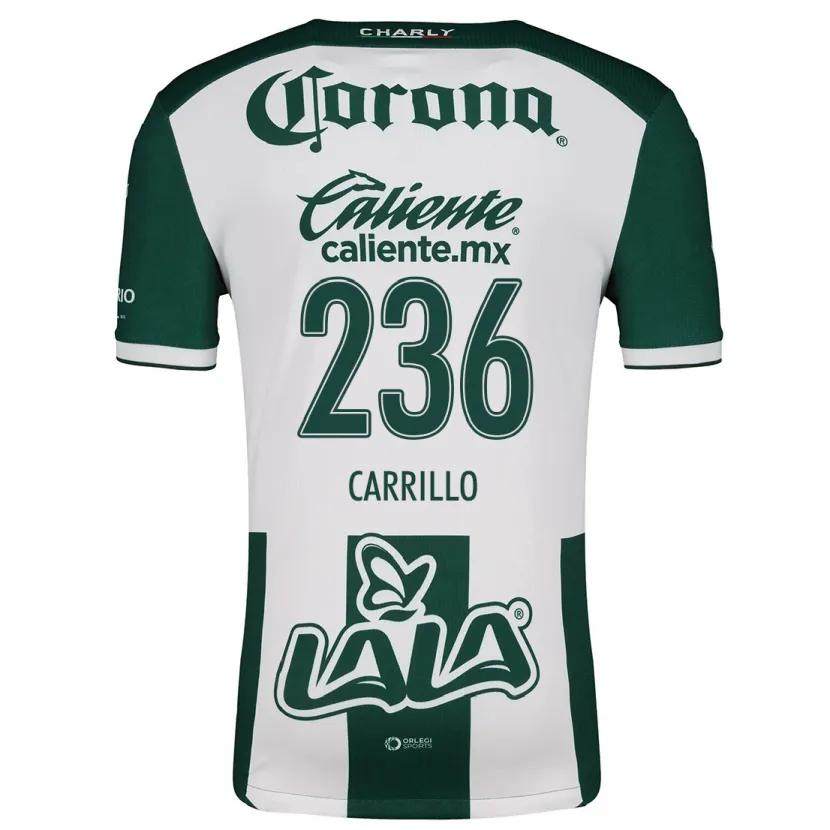 Danxen Kvinder Fernando Carrillo #236 Grøn Hvid Hjemmebane Spillertrøjer 2024/25 Trøje T-Shirt