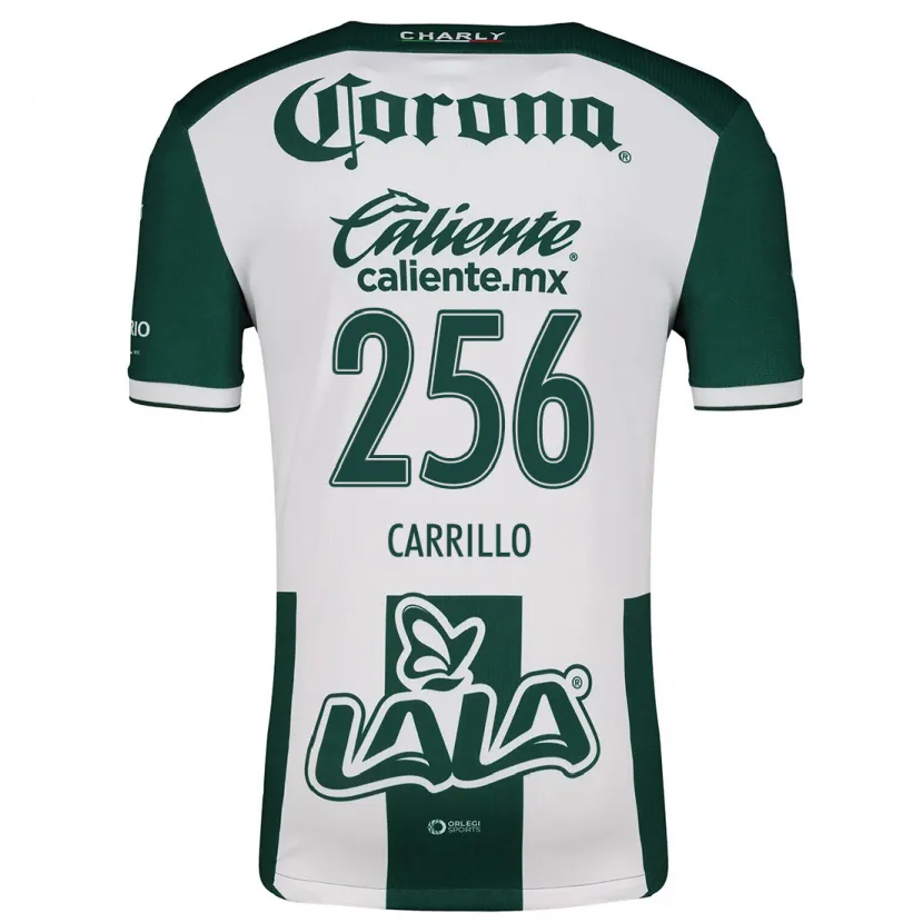 Danxen Kvinder Stéphano Carrillo #256 Grøn Hvid Hjemmebane Spillertrøjer 2024/25 Trøje T-Shirt