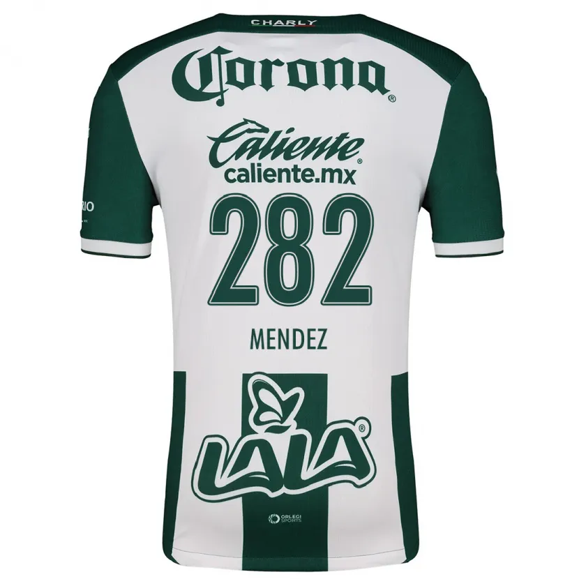 Danxen Kvinder José Méndez #282 Grøn Hvid Hjemmebane Spillertrøjer 2024/25 Trøje T-Shirt
