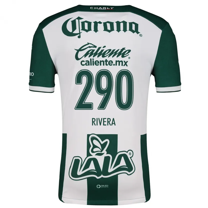 Danxen Kvinder Ángel Rivera #290 Grøn Hvid Hjemmebane Spillertrøjer 2024/25 Trøje T-Shirt