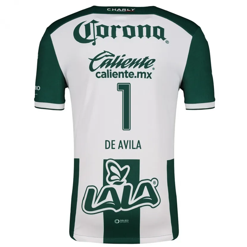 Danxen Kvinder Hannia De Ávila #1 Grøn Hvid Hjemmebane Spillertrøjer 2024/25 Trøje T-Shirt