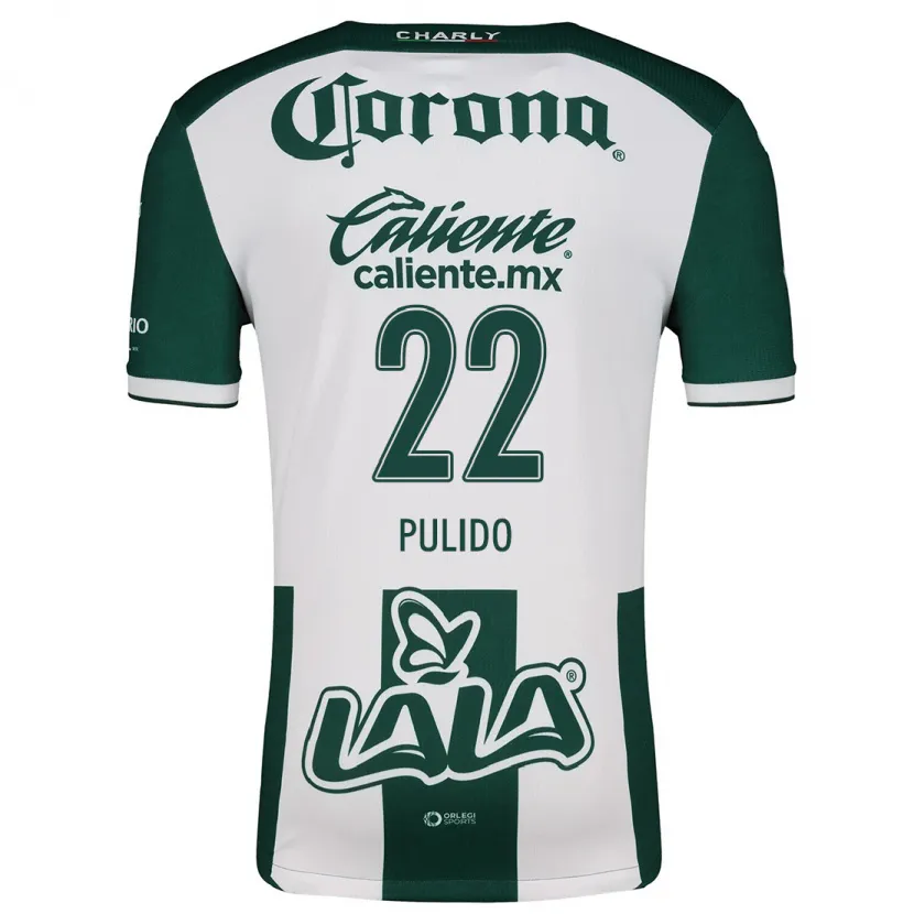 Danxen Kvinder Sheila Pulido #22 Grøn Hvid Hjemmebane Spillertrøjer 2024/25 Trøje T-Shirt