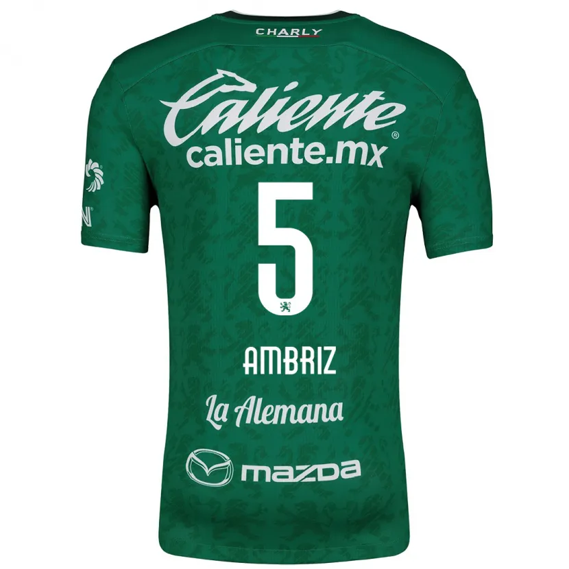 Danxen Kvinder Fidel Ambríz #5 Grøn Hvid Hjemmebane Spillertrøjer 2024/25 Trøje T-Shirt