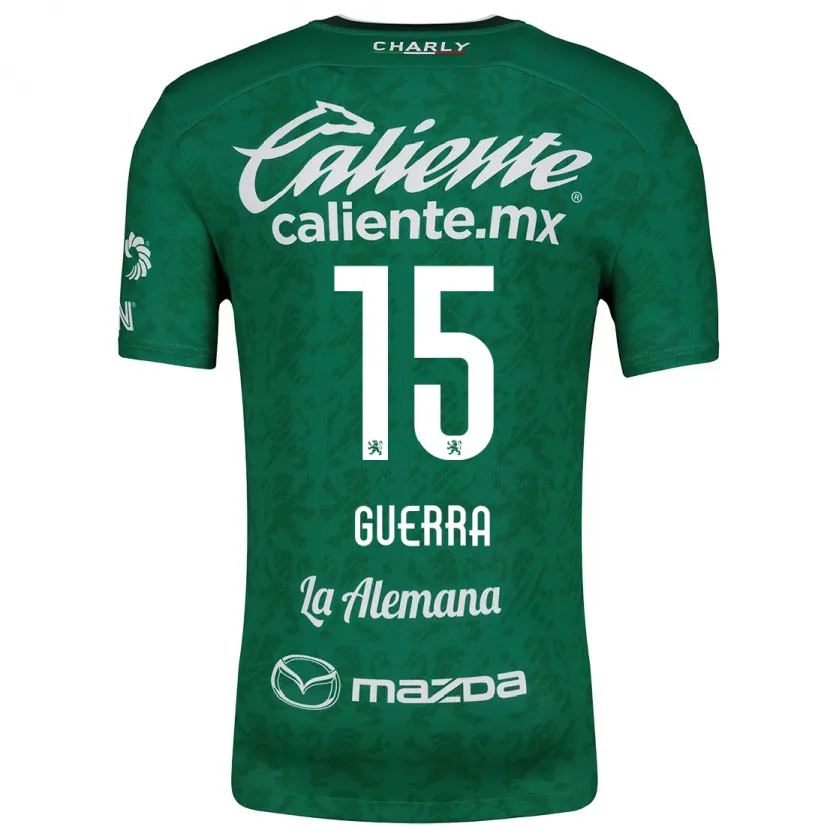 Danxen Kvinder Edgar Guerra #15 Grøn Hvid Hjemmebane Spillertrøjer 2024/25 Trøje T-Shirt