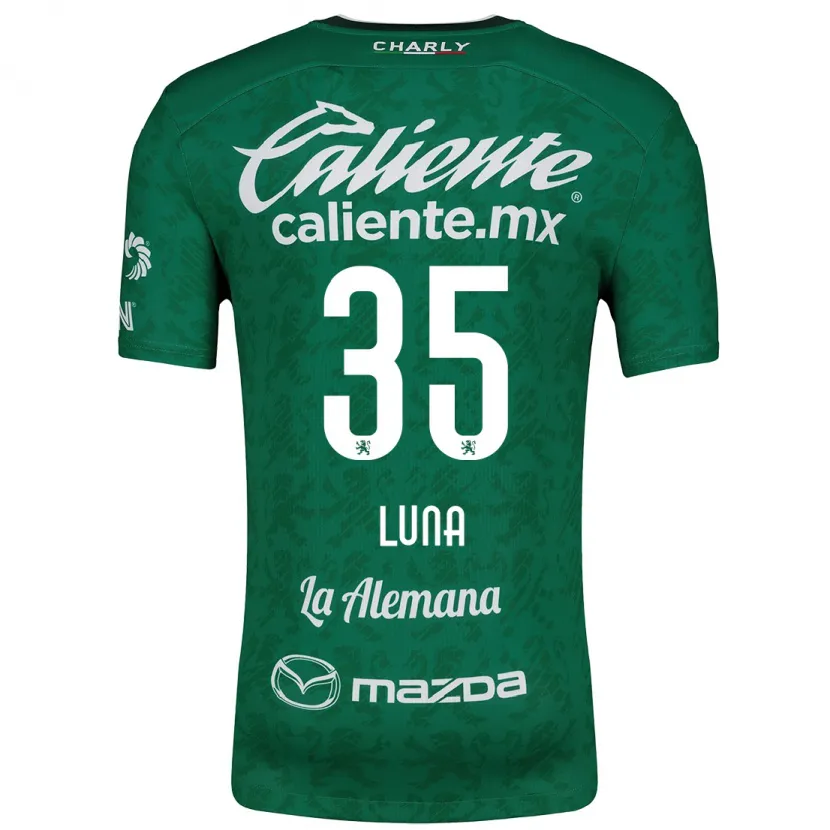 Danxen Kvinder Diego Luna #35 Grøn Hvid Hjemmebane Spillertrøjer 2024/25 Trøje T-Shirt