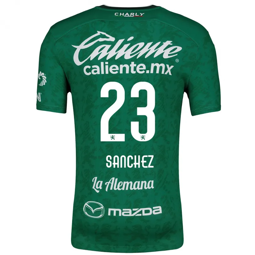 Danxen Kvinder Borja Sánchez #23 Grøn Hvid Hjemmebane Spillertrøjer 2024/25 Trøje T-Shirt