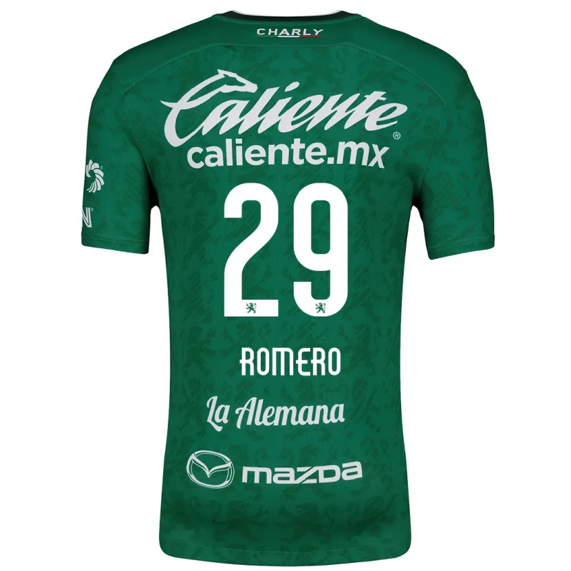 Danxen Kvinder Lucas Romero #29 Grøn Hvid Hjemmebane Spillertrøjer 2024/25 Trøje T-Shirt