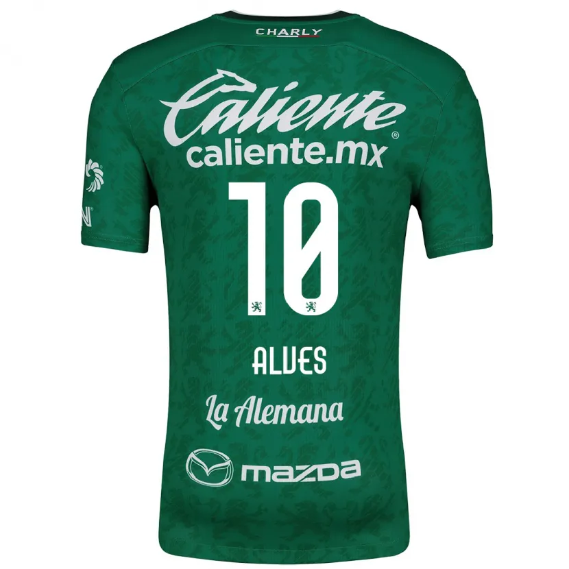 Danxen Kvinder Maria Alves #10 Grøn Hvid Hjemmebane Spillertrøjer 2024/25 Trøje T-Shirt