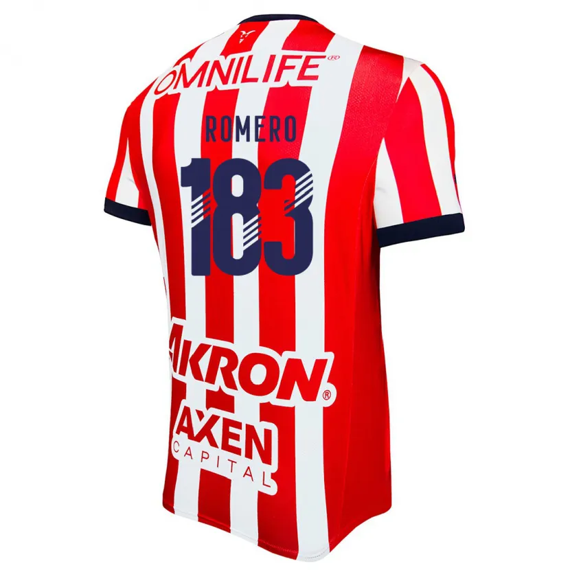 Danxen Kvinder Javen Romero #183 Rød Hvid Blå Hjemmebane Spillertrøjer 2024/25 Trøje T-Shirt