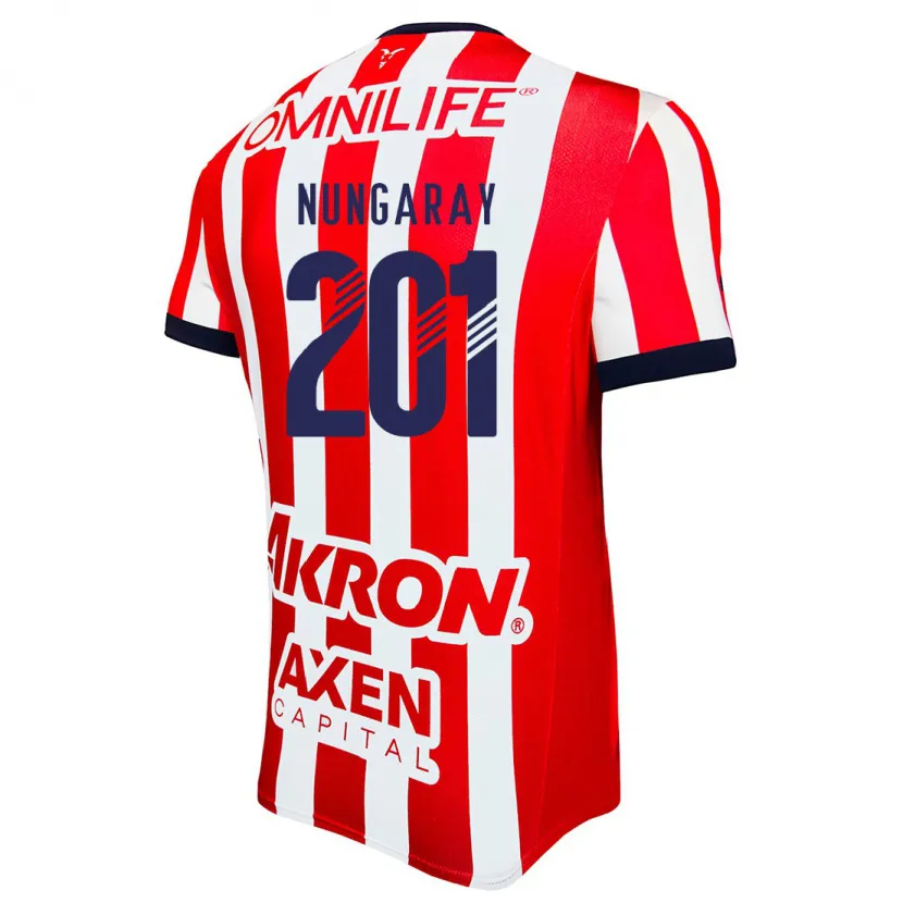 Danxen Kvinder David Nungaray #201 Rød Hvid Blå Hjemmebane Spillertrøjer 2024/25 Trøje T-Shirt