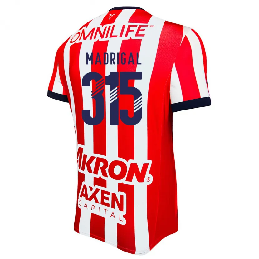 Danxen Kvinder David Madrigal #315 Rød Hvid Blå Hjemmebane Spillertrøjer 2024/25 Trøje T-Shirt