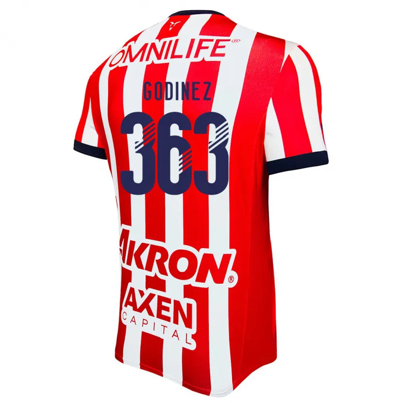 Danxen Kvinder André Godinez #363 Rød Hvid Blå Hjemmebane Spillertrøjer 2024/25 Trøje T-Shirt