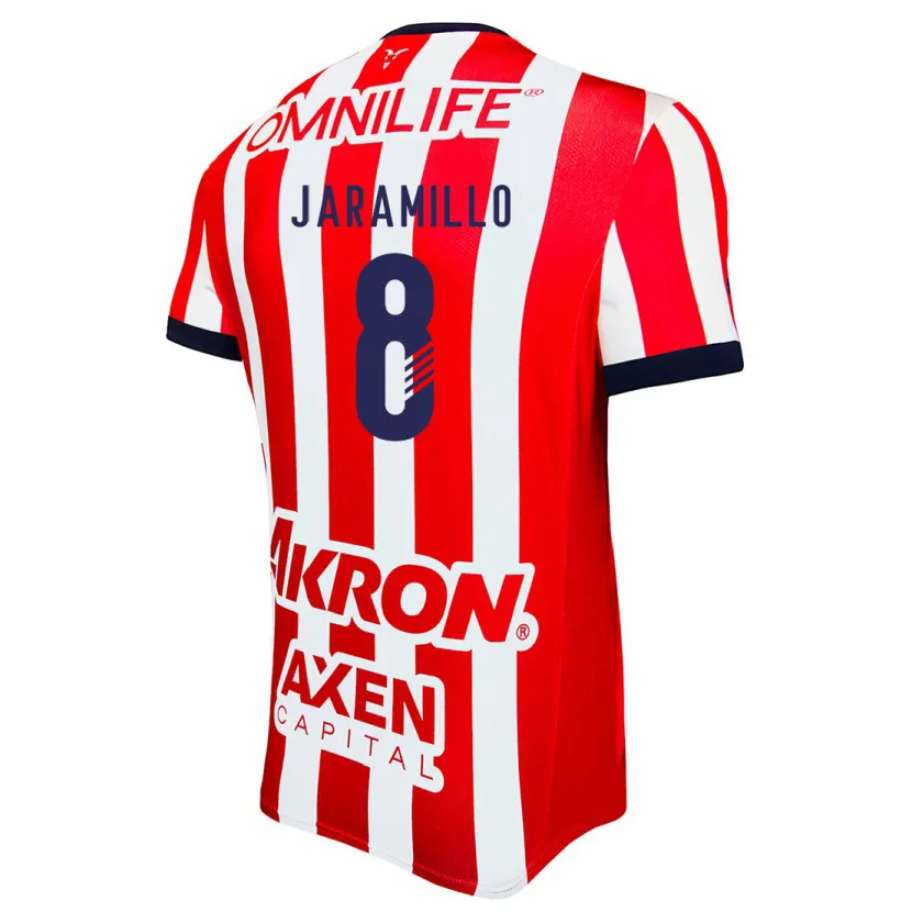 Danxen Kvinder Carolina Jaramillo #8 Rød Hvid Blå Hjemmebane Spillertrøjer 2024/25 Trøje T-Shirt